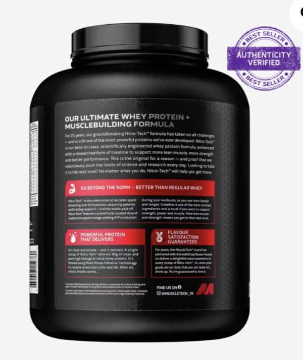 Muscletech Nitrotech(1.8 kg) - Image 2