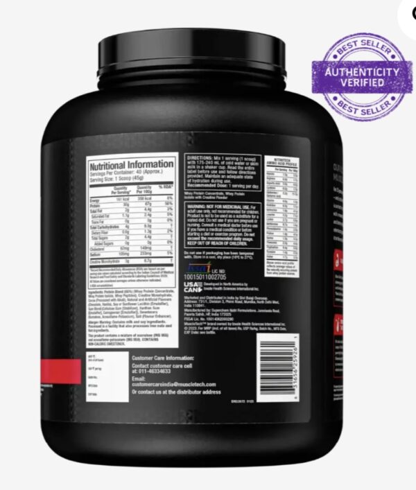 Muscletech Nitrotech(1.8 kg) - Image 3